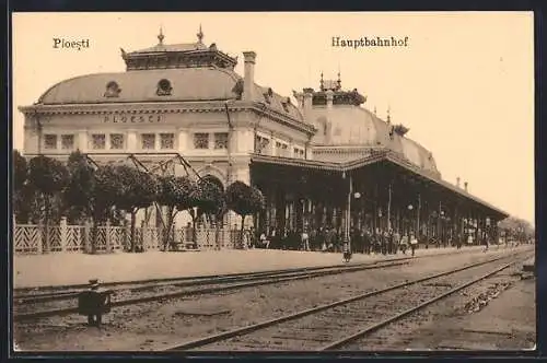 AK Ploesti, Blick zum Hauptbahnhof