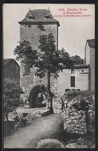 AK Peyrusse /Aveyron, Vieille Tour