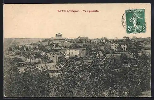 AK Martrin /Aveyron, Vue générale