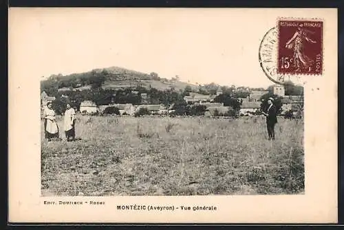 AK Montézic /Aveyron, Vue générale