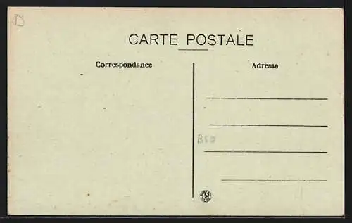 AK Bousquet près Laguiole, Ortsansicht mit Festung und Landstrasse