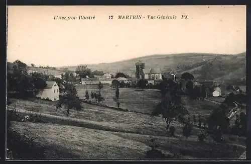 AK Martrin /Aveyron, Vue Générale