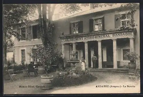 AK Andabre /Aveyron, La Buvette