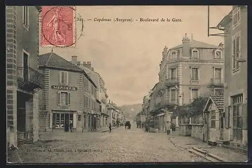 AK Capdenac /Aveyron, Boulevard de la Gare