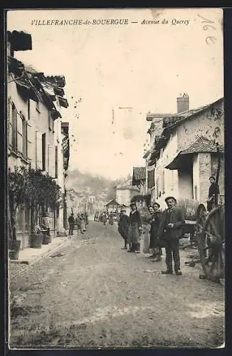 AK Villefranche-de-Rouergue, Avenue du Quercy