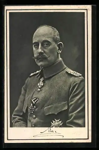 AK Portrait von Max von Baden in Uniform