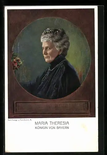 AK Porträt Königin Maria Therese von Bayern
