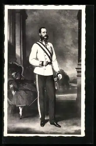 AK Kaiser Franz Josef I. von Österreich, Gemälde von F. X. Winterhalter