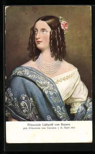 AK Prinzessin Luitpold von Bayern, geb. Prinzessin von Toscana