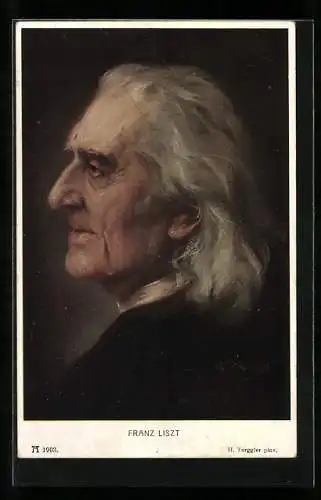 Künstler-AK Portrait Franz Liszt