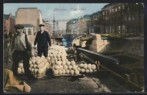 AK Alkmaar, Kaasmarkt, auf dem Käse-Markt