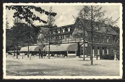 AK Apeldoorn, Strassenpartie am Hotel Bloemink