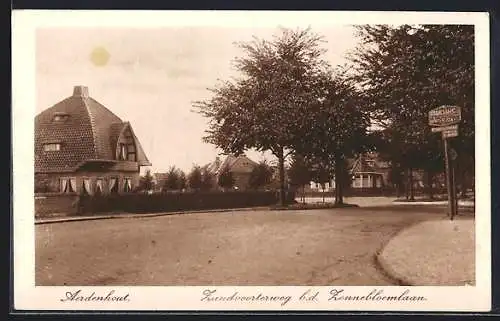 AK Aerdenhout, Zandvoorterweg b.d. Zonnebloemlaan