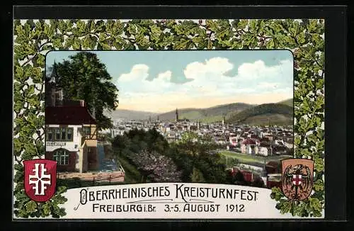 AK Freiburg i. Br., Oberrheinisches Kreisturnfest 1912, Gasthaus Loretto