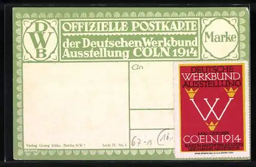 AK Köln, Deutsche Werkbund-Ausstellung 1914, Das Verwaltungsgebäude