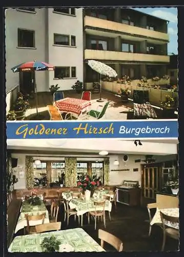 AK Burgebrach, Gasthof Goldener Hirsch