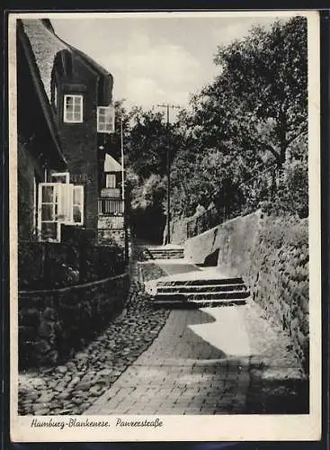 AK Hamburg-Blankenese, Panzerstrasse mit Treppenpassagen