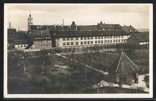 AK Augsburg, St. Stephan, Klostergarten, Philosophische Hochschule und Human. Gymnasium