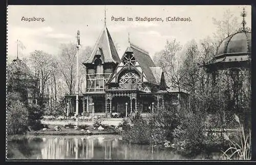 AK Augsburg, Cafehaus im Stadtgarten