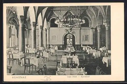 AK Konstanz, Insel Hotel, Speisesaal