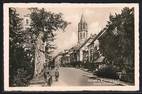 AK Rottweil a. N., Partie in der Hochbrücktorstrasse