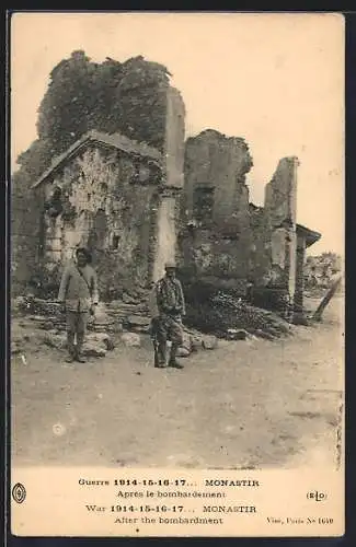 AK Monastir, Guerre 1914-17, Après le bombardement