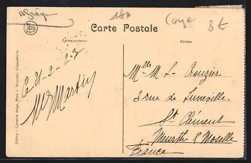 AK Elisabethville, Attelage en brousse