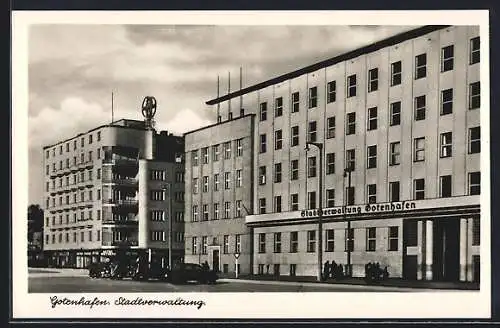 AK Gotenhafen, Ansicht der Stadtverwaltung