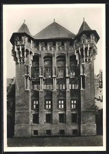 AK Marienburg / Malbork, Hochmeister Palast erbaut Ende des 14. Jahrhunderts