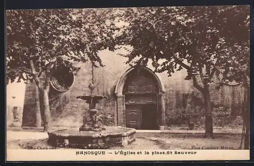 AK Manosque, L`Église et la place St. Sauveur