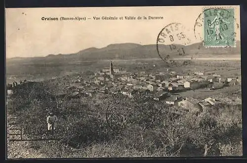 AK Oraison /Basses-Alpes, Vue Générale et Vallée de la Durance