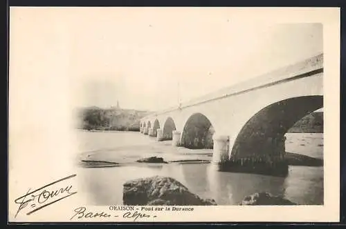 AK Oraison, Pont sur la Durance