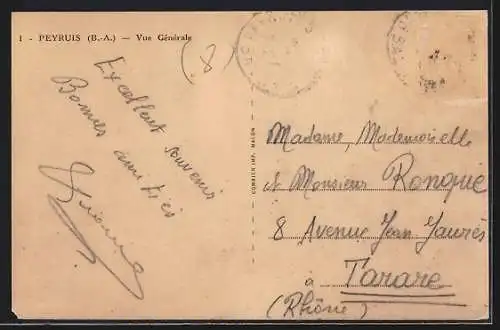 AK Peyruis /B.-A., Vue Générale