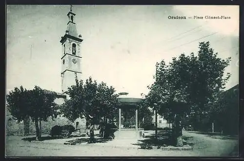 AK Oraison, Place Clément-Plane