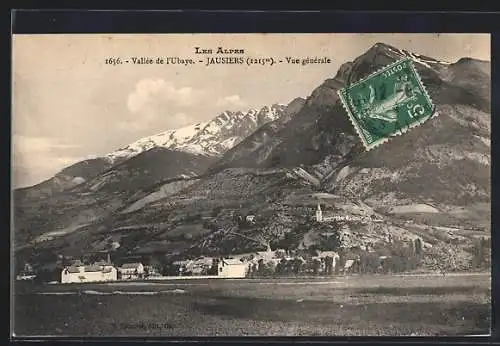 AK Jausiers, Les Alpes, Vallée de l`Ubaye, Vue générale