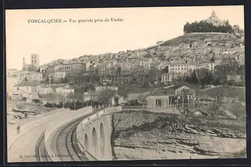 AK Forcalquier, Vue générale prise du Viaduc