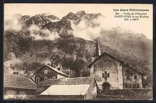 AK Saint-Ours, Les Alpes Pittoresques, Vallée de l`Ubayette et ses Rochers