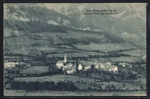 AK St-Pons-les-Seyne, Les Alpes pittoresques, Panorama