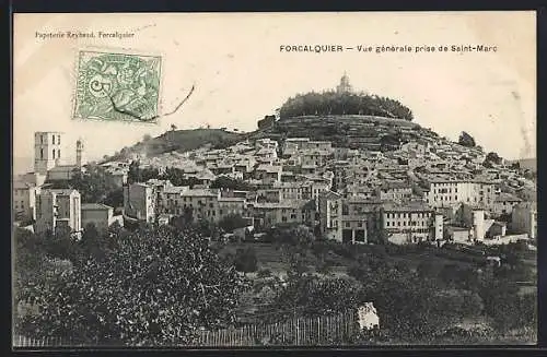 AK Forcalquier, Vue générale prise de Saint-Marc