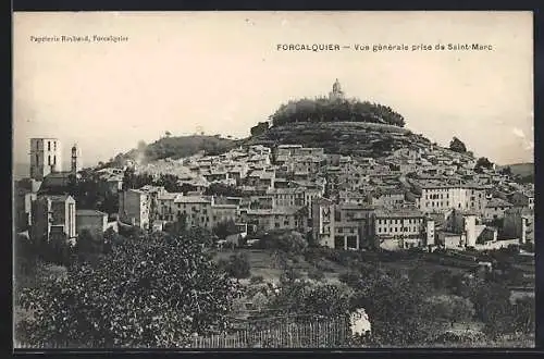 AK Forcalquier, Vue générale prise de Saint-Marc