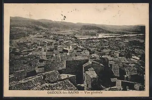 AK Greoux-les-Bains, Vue Generale