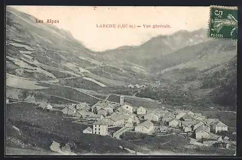 AK Larche, Les Alpes, Vue générale