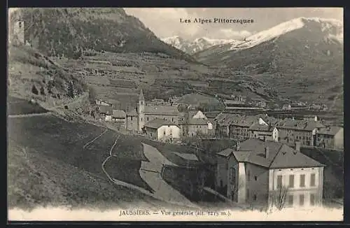 AK Jaussiers, Les Alpes Pittoresques, Vue générale