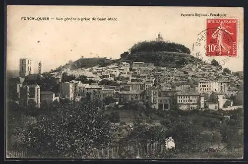 AK Forcalquier, Vue générale prise de Saint-Marc