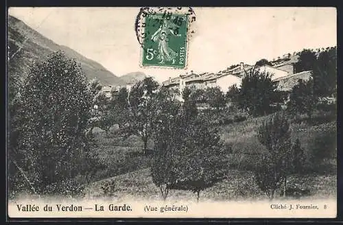 AK La Garde, Vallée du Verdon, Vue générale