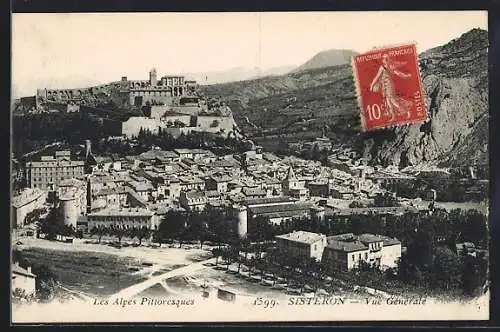 AK Sisteron, Les Alpes Pittoresques, Vue Générale