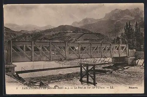 AK Barcelonnette, Le Pont de Fer sur l`Ubaye