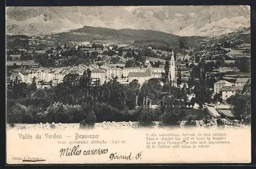 AK Beauvezer /Vallée du Verdon, Vue générale