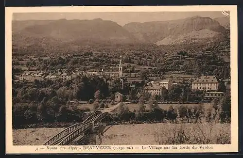 AK Beauvezer, Le Village sur les bords du Verdon