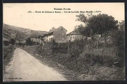 AK Colle-Saint-Michel /B.-A., Route de Colmars à Annot